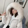 Women's Trench Coats Winter Jacket Mid-length Bread Korean Version Loose Big Fur Collar Thick Female Overcoat A1246