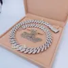 Стильное ожерелье с индивидуальным именем Iced Out Vvs Moissanite Майами, кубинская цепочка, ожерелье в стиле хип-хоп