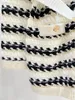 618 2023 Runway Autumn Brand Same Style Long Sleeve Cardigan Black White V Neck Women's Sweaters meiyi High quality and correct logo