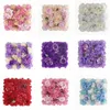 35X35CM Silk Rose Artificial Flower Wall Panels With Hydrangea Peony for Baby Shower Background Home Party Wedding Decoration