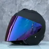 Motorcykelhjältar Män och kvinnor hjälm Casco Casque 4 Matt svart halv sommarsäsong racing öppna ansikte barn