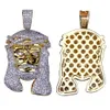 Hurtownia hiphopa niestandardowy rhinestone Diamentowy wisiorek biżuteria