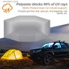 Araba kapakları araba şemsiye tente çadır otomatik akıllı yalıtımlı kapak UV koruma açık su geçirmez katlanmış katlanmış portatif gölgelik örtü güneş gölge q231012