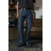 Men's Jeans Second Order 1970s Hippie Boot Cut 13oz Selvedge Denim Flare Bell-Bottom Pants