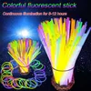 Dekoracja imprezowa 100pcs Pakiet Fluorescencja Światło Glow Piżki Bransoletki Naszyjniki Neon na ślub kolorowy kij 218n