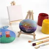 Målningstillbehör 3 Canvas med Mini Wood Display Easel Artist Tripode Tabletop Holder Stand för målning Kids Crafts Pos Kdjk2302 Hem DHFWT