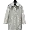 Dames trenchcoats designer 2023 nieuwe polokraag H-versie stereo gesneden geruite gevoerde windjack 10PH