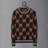 Herrtröjor lyxiga ny modeklänning pullover stickad designer casual jumper män kläder