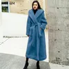 Women's Fur Faux Fur Plush Faux Fur Teddy Coat Women Parka Winter Wool Jacket Casual Large Size Long Teddy Jacket Female Thick Warm Hooded Outwear 231011