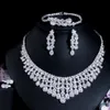 Wedding Jewelry Sets ThreeGraces Luxurious Dubai Nigeria Cubic Zirconia 4pcs Bridal Set for Women Banquet Dress Accessories TZ727 231012