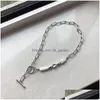 Vintage Irregar Slub Parels Kettingen Voor Vrouwen Punk Liefde Koppels Choker Lock Ketting Boho Sieraden Collier 2021 Dhgarden Otgpx