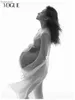 Robes de maternité Dvotinst femmes accessoires de photographie Perspective robes de maternité robe de grossesse élégante Studio tir vêtements Photo PropsL231012