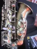 Anpassat varumärke VI-modell Antik koppar EB E-flat Alto Saxofon Sax Shell Nyckel Carve Mönster Trävind Professionellt instrument med fall Aeccessaries