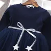 Robes d'hiver pour filles de 3 à 8 ans, Costume de fête, vêtements de noël solides pour enfants