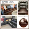 Chair Covers PU Leather Waterproof Sofa Seat Cushion Cover Elastic For Living Room Removable Furniture Protector Slipcover