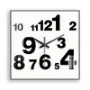 Horloges murales Moderne Simple Fleur Horloge Salon Chambre Sans Cadre Carré Verre Silencieux Art Abstrait Nail Gratuit