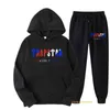 2023Trapstar Marca Impresso Sportswear Homens Camisetas 16 Cores Quentes Duas Peças Conjunto Solto Hoodie Moletom Calças Jogging 220615