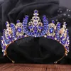 Crystal Flower Crown Bridal Wedding Tiaras and Crowns for Women Gold Color Rhinestone Hair Jewelry Party Bride Headpieces