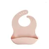 Accessoires pour cheveux Bavoirs en silicone à la mode pour bébés, bavoirs imperméables pour nourrissons, tissu d'alimentation pour garçons et filles, réglables différents styles de