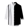 T-shirts pour hommes Pack à manches longues pour hommes Hommes à manches à rayures Auto-culture Chemise Top Blouse Gommage