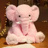 Suprimentos de brinquedo de natal 45cm adorável elefante brinquedos de pelúcia dos desenhos animados animal elefante recheado boneca macia para crianças presentes infantis r231012