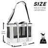 Cat Carriers Crates Houses EDENPETZ Breathable Pet Dog Cat Carrier Mesh Leather Fashion Large Travel Puppy Kitty Carry Bag Shoulder Handbag YQ231012
