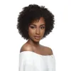 Syntetyczne peruki Pixie Cut Bob Perukę Kręcone ludzkie włosy peruki dla czarnych kobiet Afro Kinky Curly Bob Perukę z grzywką Pełna maszyna wykonana nie koronkowa peruki 231012