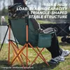 Camp Furniture Camping Folding Chair Lawn Chairs Stöd 150 kg Fällbar fiske -ryggsäck 600D Oxford Tyg Aluminiumlegering