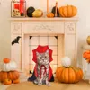 Cat Costumes Halloween Pet Cape Costume Cat Cloak Cat Wizard Outfit Pet Witch Cosplay Apparel Halloween Party Costumes for Small Dogs 231011