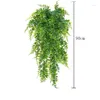 Decoratieve Bloemen Hangplanten Kunstplanten Wijnstokken Gras Woondecoratie Muur Bladeren Garland Outdoor Bruiloft Tuin Patio Veranda Decor