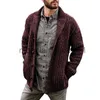 Pulls pour hommes Garçons Rouge Cardigan Boutonné À Manches Longues Top En Tricot Hommes Pulls Lâches Mâle Vert Vintage Tricots Pull Surdimensionné 4XL 5XL 3XL J231012