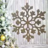 Decorazioni natalizie 10 pezzi Corde di fiocchi di neve con glitter natalizi Albero di Natale Appeso Ornamenti pendenti Decorazione Festa Decorazione con fiocchi di neve finti 231012