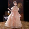 Mädchen Kleider Teenager Mädchen Kleid Applikationen Kinder Kleidung Party Elegante Prinzessin Lange Tüll Kinder Spitze Hochzeit Zeremonie Vestidos