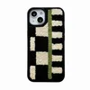 Étuis de téléphone portable Petit damier d'automne et d'hiver en peluche adapté à l'iPhone 14 Étui de téléphone 12 Tout compris 11 Anti Drop XL Femelle L2310/12