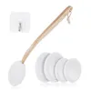 Bath Brushes Sponges Scrubbers 8PCS Long Handle Body Brushes Optimal Body Care Back Cream Aid Brushes for Bathroom Shower Body Cleaning J2Y 231012