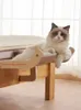Lits pour chats meubles suspendus lit pour chat pour animaux de compagnie fenêtre hamac canapé meubles de maison chaton intérieur lavable siège amovible lit de couchage en bois étagères de perche 231011