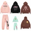 Bluzy z kapturem 2023 NOWOŚĆ Blue Blue Sp5der Hip Hop Young Thug Spider Hoodie World Wide 555555 Bluzy drukuj Hoodover Hoody Big Kids Youth