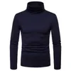 Männer Pullover Mode Lässig Slim Fit Grundlegende Rollkragen Gestrickte Pullover Hohe Kragen Pullover Männlichen Doppel Herbst Winter Tops 231012