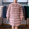 Damen Pelz Kunstpelz Stil 4in1 echte Pelzmäntel Frauen natürliche Echtpelz Jacken Weste Winter Oberbekleidung Frauen Pelzmantel hochwertige Pelzkleidung 231011