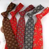 Bow Ties 8cm Korean Style Necktie For Men Business Professional Retro College Boys Imitation Silk Print Fabric Floral Groom's Tie