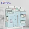 Sängkläder sätter Sunveno Crib Organizer för baby hängande förvaring väska kläder caddy essentials blöja blöja 231012