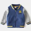 Cardigan Kids Winter Jacket Button Casual Letter Baseball Uniform Coats Round Neck Cardigan Sportswear Autumn and Winter Child Clothes 231012