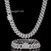 15mm 18mm 19mm hip hop jóias finas baguette diamante colar masculino prata esterlina totalmente vvs moissanite luxo cubano link chain2529