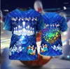 Heren t shirts trend spot bowling ball kleur patroon 3D geprinte t-shirt mode Harajuku casual ronde nek korte mouw polyester mat