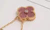 Christmas limited edition Pendant Necklaces van clef clover Pendant Necklaces for men designer jewelry