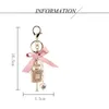 Designer Pearl Perfume Bottle Keychain Car Key Ring Women Bag Charm Perfume Accessories Cute Bow Key Chain Creative Keyrings Bag Ornaments