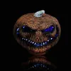 Andra evenemangstillbehör Horrible Evil Light Battery Powered Lamp Party Decor Halloween Light Luminous Pumpkin Holiday Lighting T231012