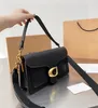 5A Womens Tabby Designer Messenger Bags Luxury Tote Handbag حقيقية من الجلود الواجؤون الكتف الحقيقية مرآة مرآة مربع كروس أزياء حقيبة Hobo Bag