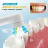 Brosse à dents Brosse à dents électrique sonique rotative pour adultes brosses à dents rechargeables lavable électronique blanchiment des dents brosse minuterie brosse IPX7 231012