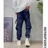 Men's Jeans Fashion Trend Streetwear Baggy Straight Cargo Pants Korean Big Pocket Large Size Denim Trousers Men Clothing Joggers